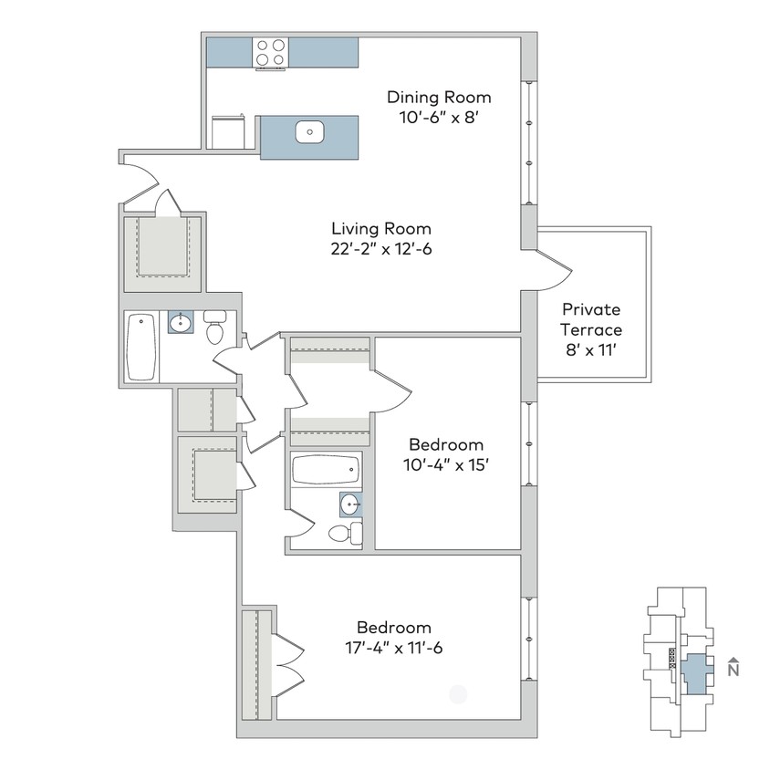 Floor Plan - dor-2bTF