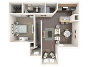 Explore this stunning one-bedroom apartment with an open-concept layout and modern amenities.
