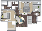 Two Bedroom, Two Bath