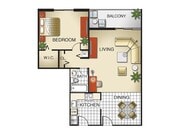 Model Ai | 1 Bedroom, 1 Bath