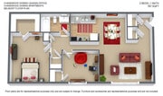 2BR - 787 SQ FT