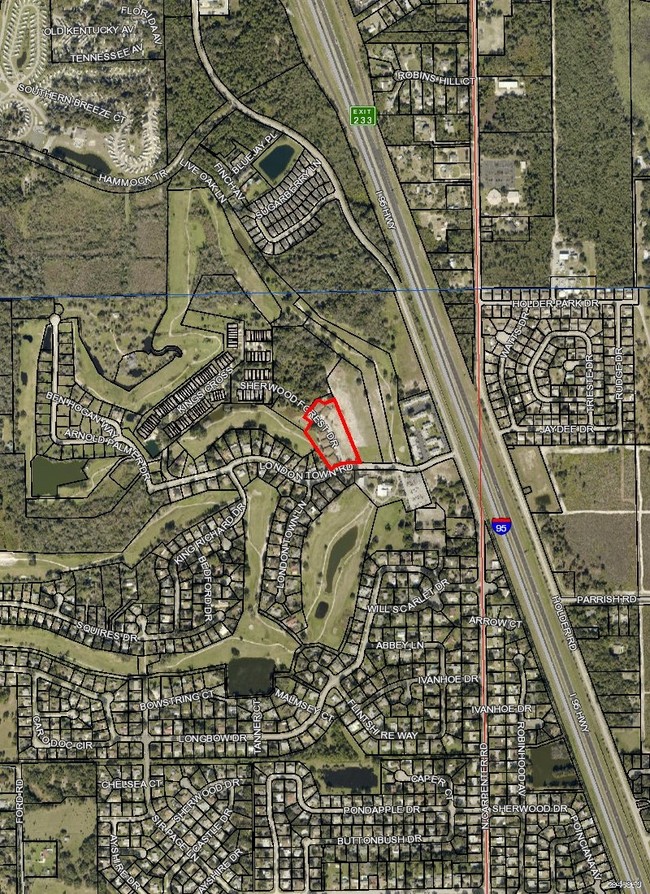AERIAL 9 Units and 6 Duplex Lots - 4410 Sherwood Forest Dr Apartments