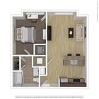 1 Bedroom Floorplan