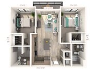 2 BR 2 Bath