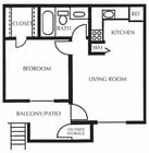 1BR/1BA