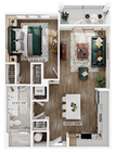 Explore this chic 1-bedroom apartment featuring open spaces and modern amenities.