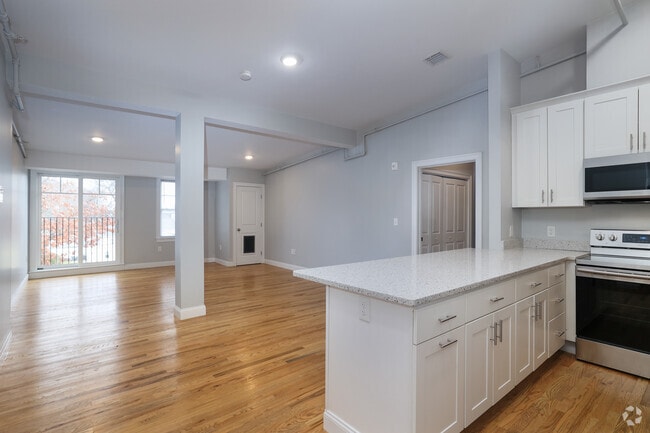 2BR, 2BA - 1,250SF - Kitchen Living Room