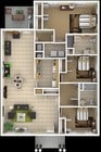 3BR/2BA Ranch Style Home