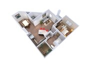 1C floor plan The Met at Fashion Center