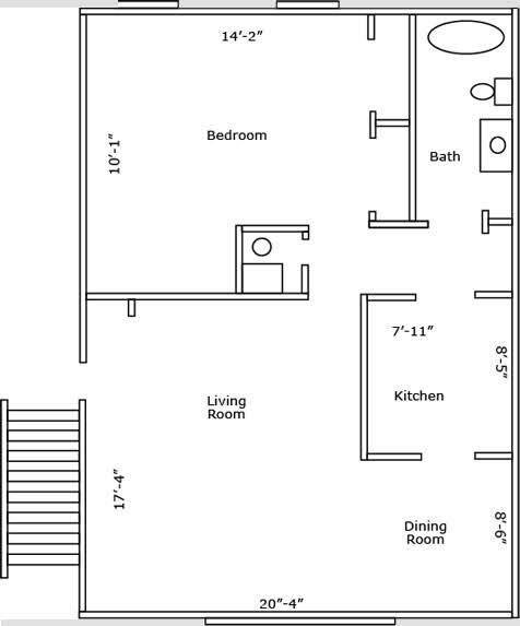 1 bd 1 bath