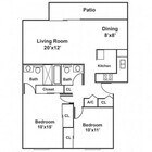 2x2 Premium, 2x2 Signature (The Biltmore) 1010 sqft
