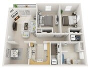 2 bedroom 1 bath