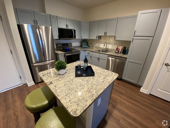 1 BR, 1BA Den -730 SF-Kitchen - Bella Vita Senior Living Rental