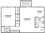 1BR/1BA