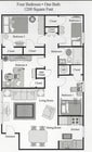 4Bed/1Bath 1200 SF