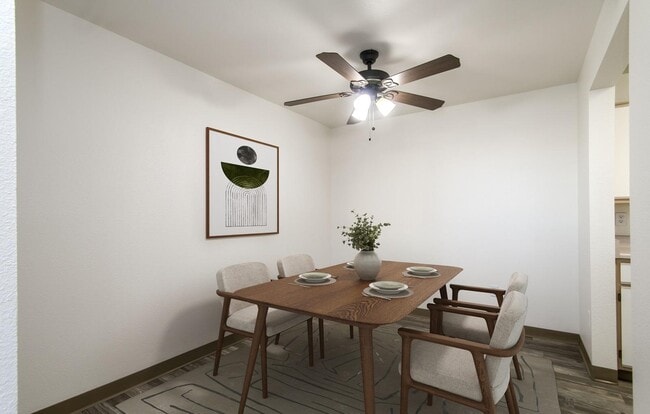 Photo represents an apartment home prior to renovation. Newly renovated homes feature refreshed interiors, with additional upgrades available in select homes