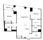 Serenity - B11 - 2 Beds - 2 Baths - 1244 Sq. ft.