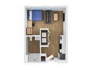 A1: 1BD | 1BA | 420 SF
