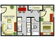 1BR/1BA