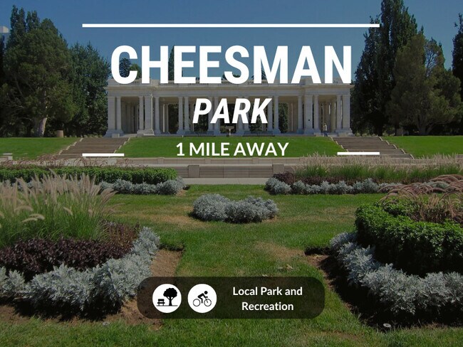 Just a mile away from this beutiful 80-acre park! Enjoy the spacious grassy landscape