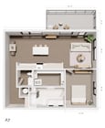 The Grandeur | A7 - Sequoia (1 Bedroom 1.5 Bath)