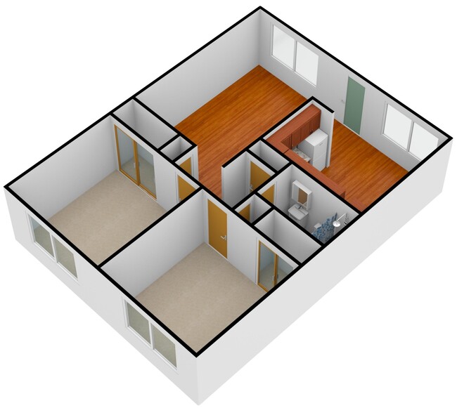3D Layout - 1123 Starbird Cir Unit 3