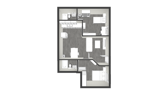 Photo - Private 2BR/2BA Suite at Campus Edge Unit 2-105
