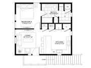 1 BR Stacked Duplex Upper
