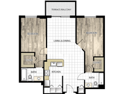 Grand Tower | Unit B2 | 2 bedrooms, 2 bath