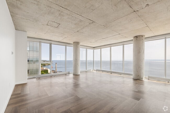 2BR, 2BA - 1,771SF - Living Room - The Lakeview Residences at 333