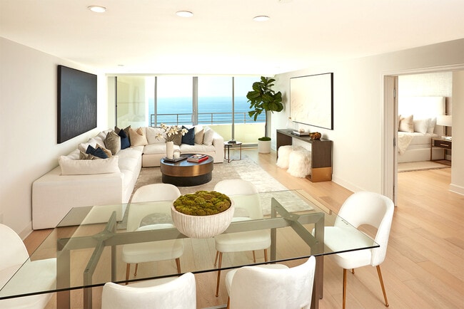 Open and Airy Living Room with Upobstructed Ocean Views
