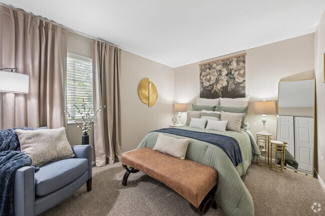 Model 1BR, 1BA - 650SF - Bedroom
