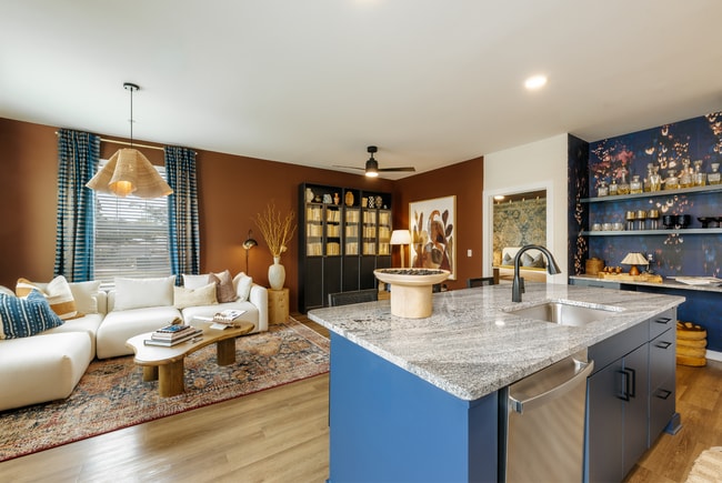 Open concept living spaces