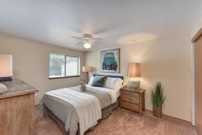 Bedroom with Window - Kently Pointe Apartments