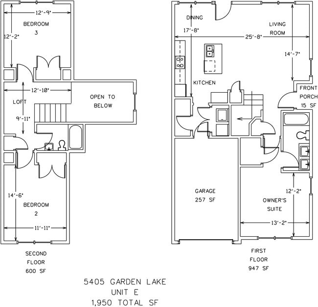 5405-E Floor Plan - New Garden Square