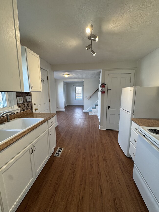 From Kitchen Looking Toward Dining and Living - 178 Carroll St Unit 178