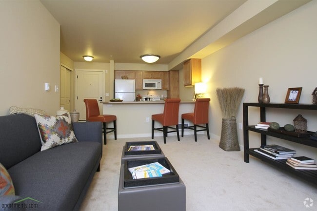 2 Bedroom Living Room - Affinity at South Hill 55+
