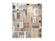 A6_1Bed_1Bath_1015 Sq Ft