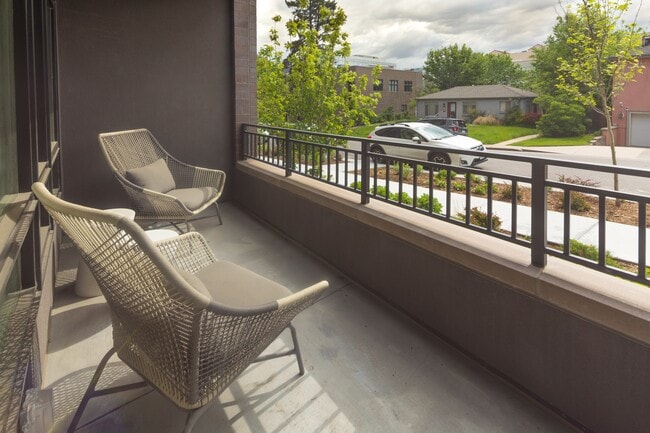 Breathe in some fresh air on your very own private balcony*