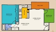 2BR/1BA