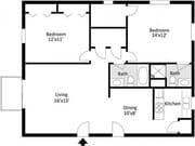Southwinds 2 Bedroom, 2 Bathroom 2D