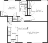 2BR/1BA