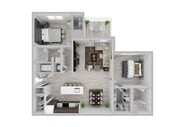 2 Bedroom | 2 Bath | 1081 SF
