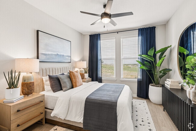2BR, 2BA - 1,088SF - Bedroom