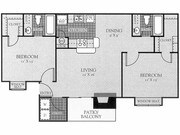 B2- 2 Bedroom, 2 Bathroom 951 sq.ft