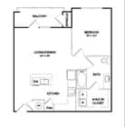 A4HC | 1 bed 1 bath | 733 sq ft