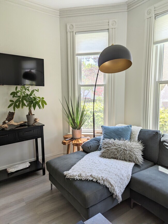 Living Room Detail - 232 Broadway Apartments Unit B