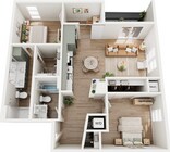 Explore the stylish layout of this urban retreat, perfect for contemporary living.
