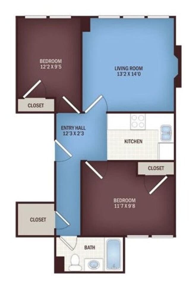 Photo - Two Bedroom //   Allston - Union Square