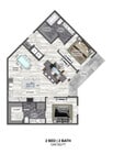 B6 floor plan The Braden on Fifth